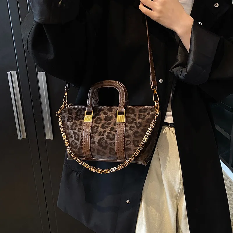 designer shoulder bags for womans ladies female flap leopard print fashion square bag handbag women crossbody bag