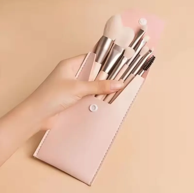 8pcs Professional Makeup Brush Set Cosmetic Powder Eye Shadow Foundation Blush Blending Concealer Beauty Make Up Tool Brochas