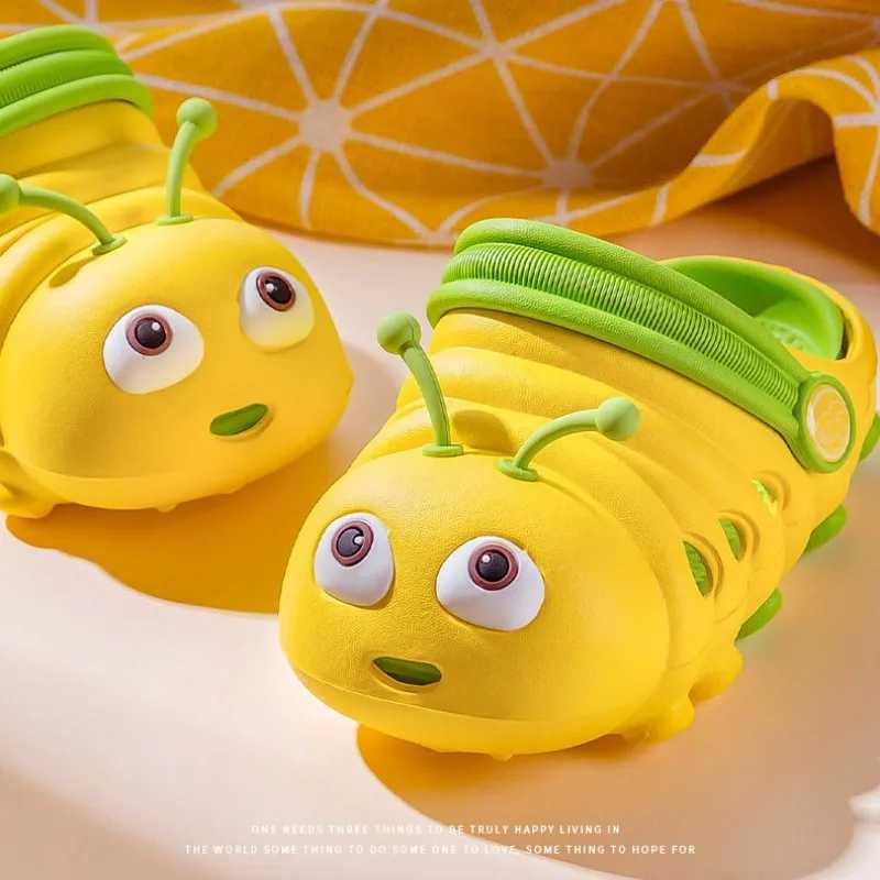 Summer Children Hole Shoes Caterpillar Cute Baby Boys Girls Sandals Breathable Soft Sole Non-slip Kids Slipper for 1-4Y Z250510-1