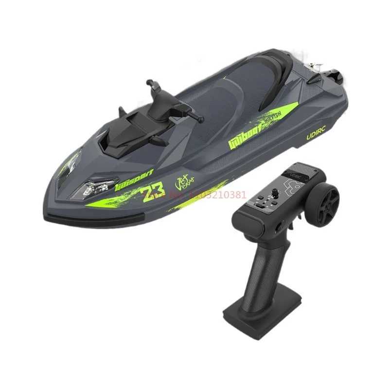 New Udi923 Brushless Remote Control Fast Boat One Click Capsizing Self Rescue Childrens Electric Remote Control Boat Motorboat X250509