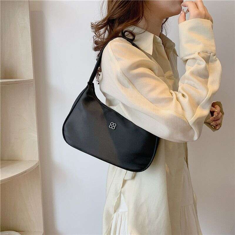 Oxford Spinning Underarm Fashion Solid Color Zipper Women's Bag 18-25 Year Old Youth Trendy Versatile