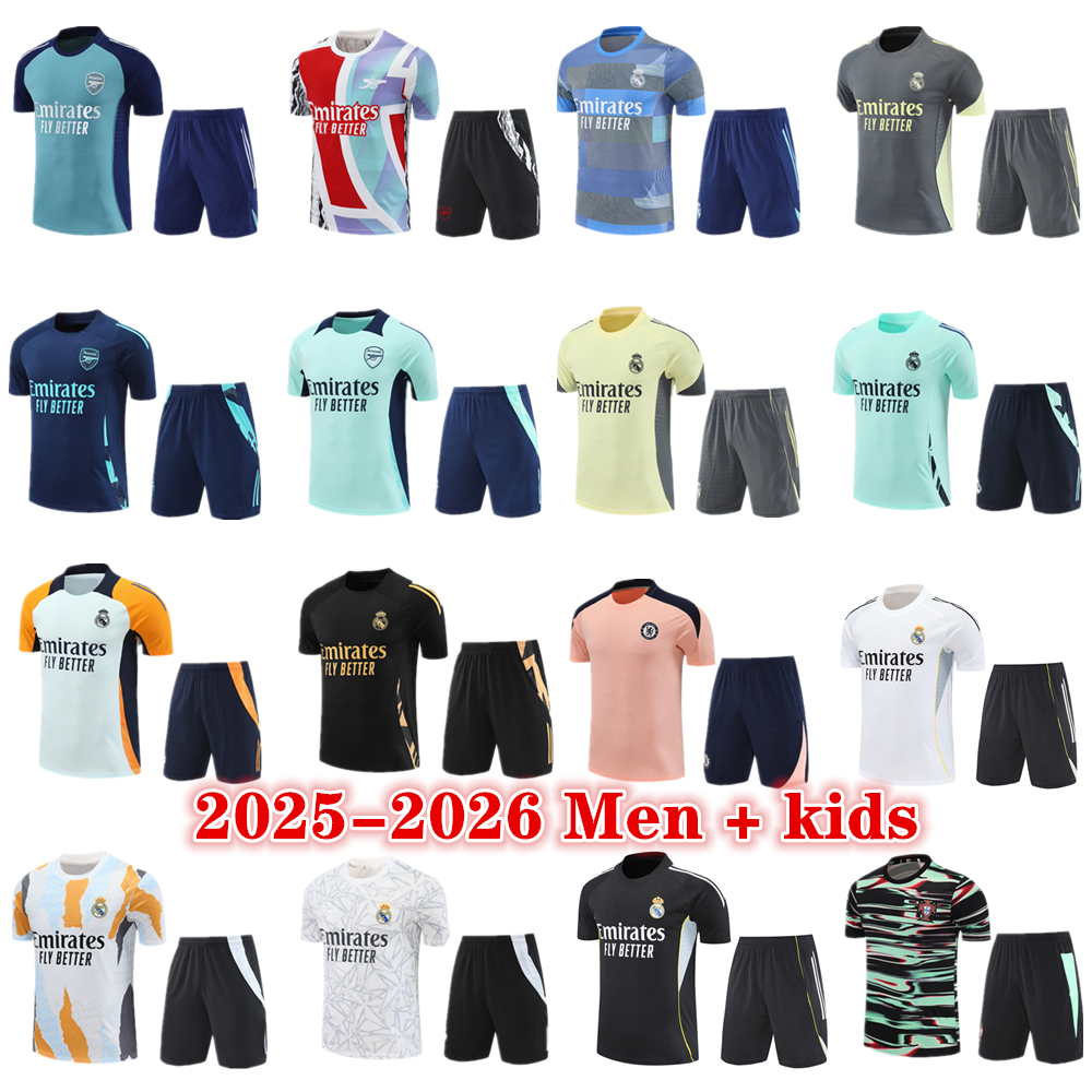 2025 2026 om Madrids Arsen Inter tracksuit soccer jerseys training shirt Men and kids 24 25 26 football tracksuit jersey shorts kit Maillot foot camisetas