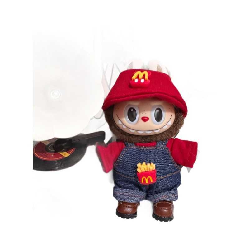 70% off wholesale First and Second Generation 17cm Labubu McDonalds Set Sitting Party Baby Clothes Doll Replacement 10A Quality Online