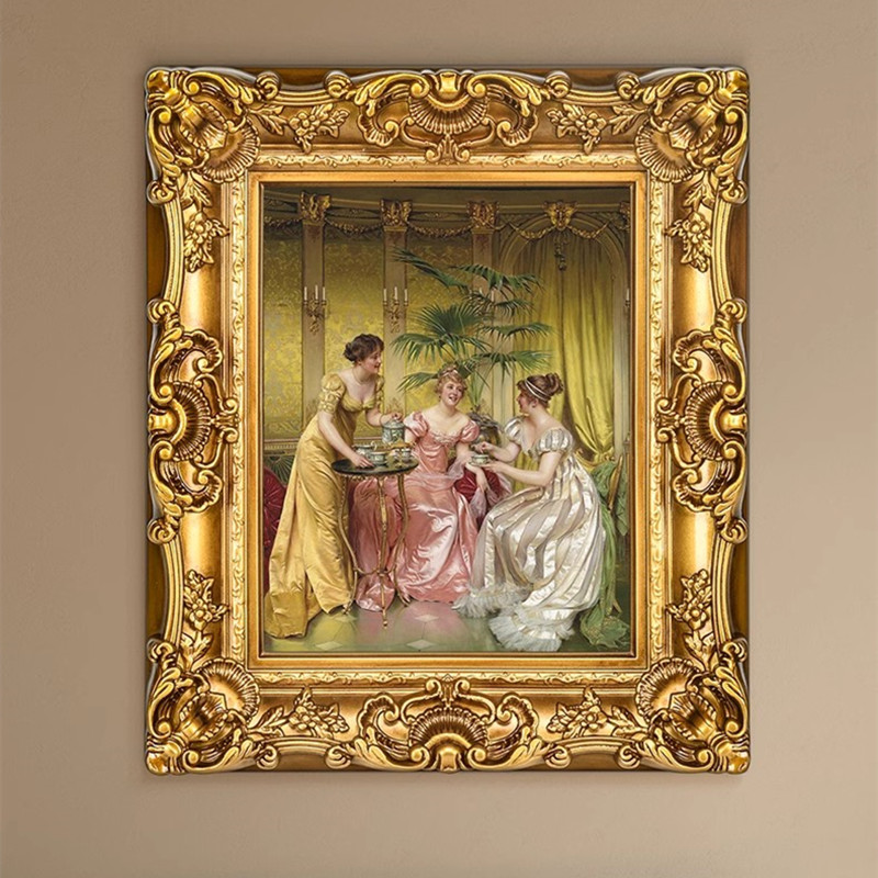 Vintage Picture Frame 8x10 Inch, Antique Ornate Photo Frames with Glass Front, Retro Carving, Tabletop & Wall Hanging, Photo Gallery, Gift Ideas, Gold Silver