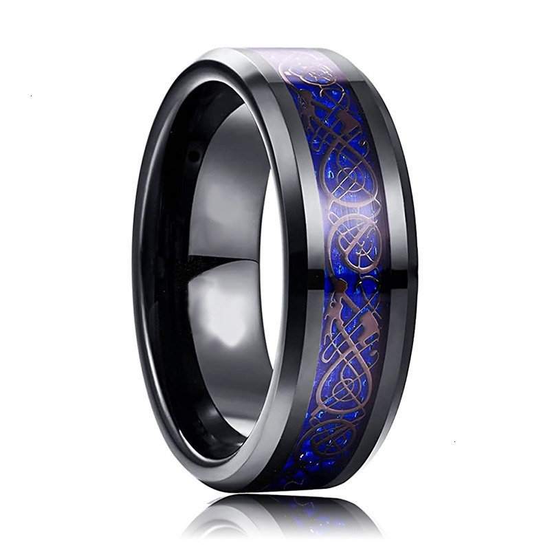 Xinghe Titanium Steel Dragon Pattern Couple Fashion Men's Accessories Ring