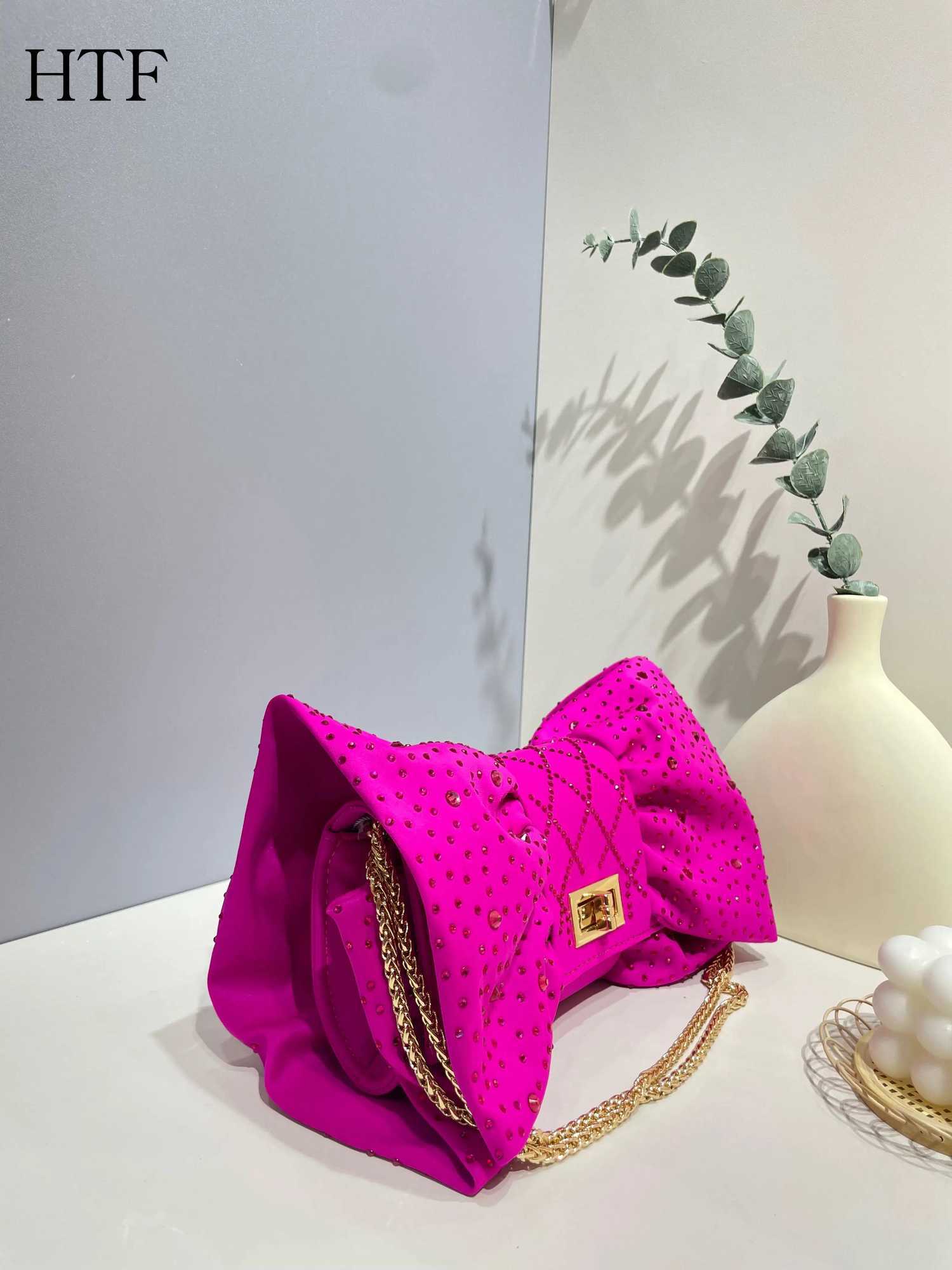 Butterfly Rhinestones Evening Bags Metal Prom Clutch Diamonds Clutch With Chain Shoulder Handbags Wedding Female Purse Z250512