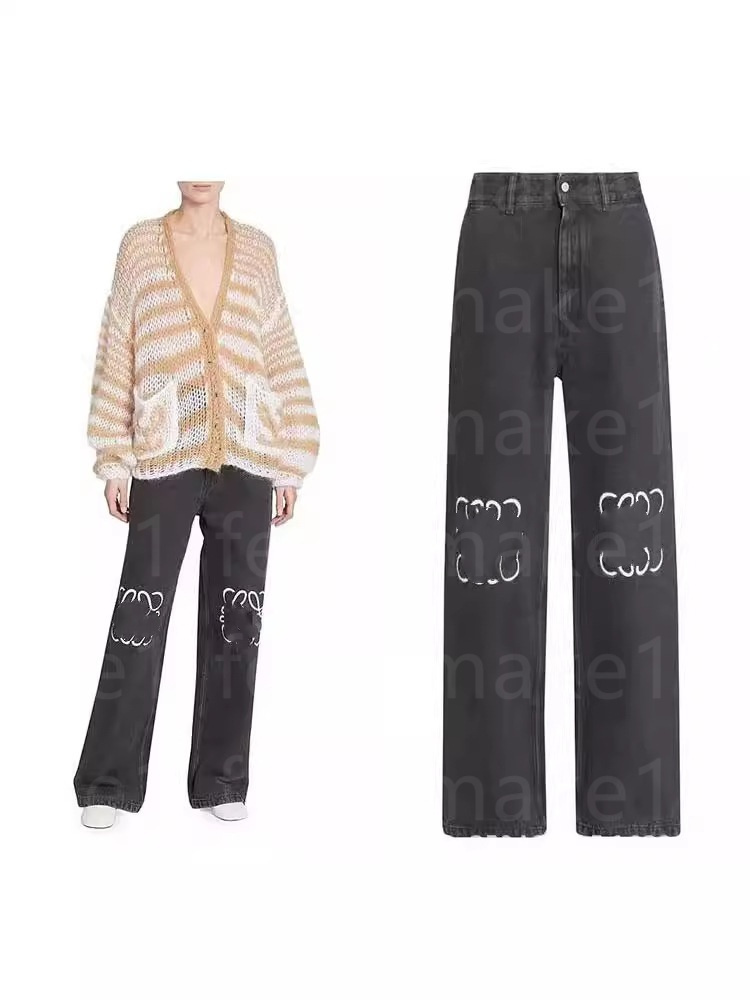 Jeans Womens Designer Trouser Legs Open Fork Tight Capris Trousers Add Fleece Thicken Warm Slimming Jean Pants Brand Women Clothing E