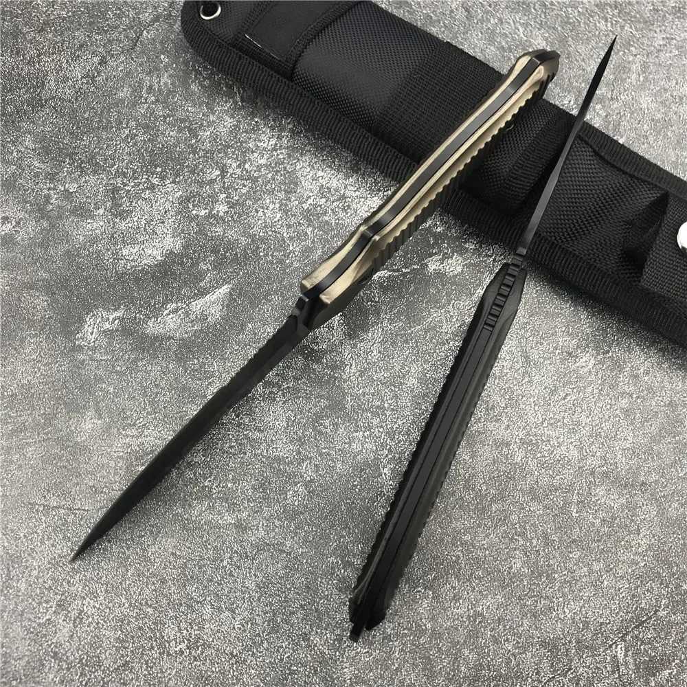 BM 140 BK Fixed Blade 154CM Blade Aluminum Handle Tactical Hunting Full Tang Cutting Camping EDC Utility Survival KnivesXJ250510