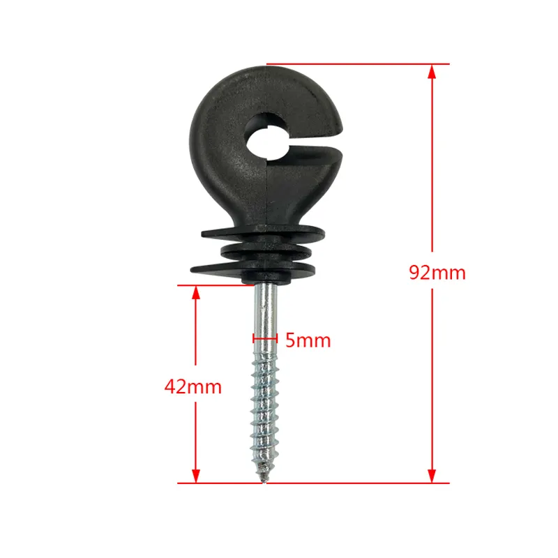 High-Quality Electric Fence Screw Insulator for Farms Fence Wire Installation