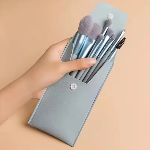 8pcs Professional Makeup Brush Set Cosmetic Powder Eye Shadow Foundation Blush Blending Concealer Beauty Make Up Tool Brochas
