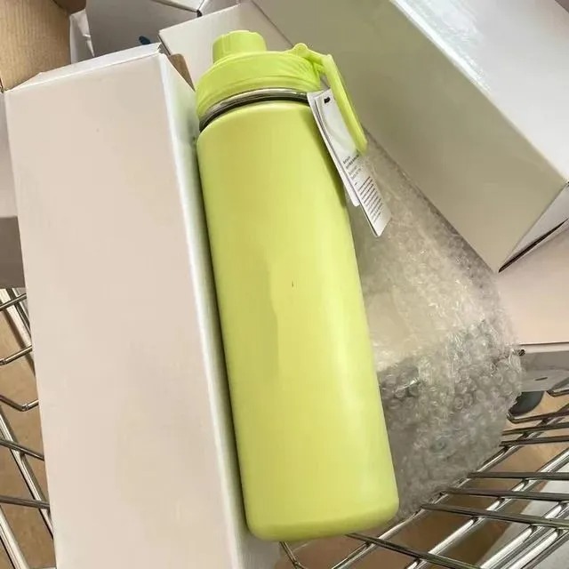 Mugs US Stock Water Bottles 710ml Tumbler Insulated Cup Sports Bottle Stainless Steel Pure Vacuum Portable Leakproof Outdoor