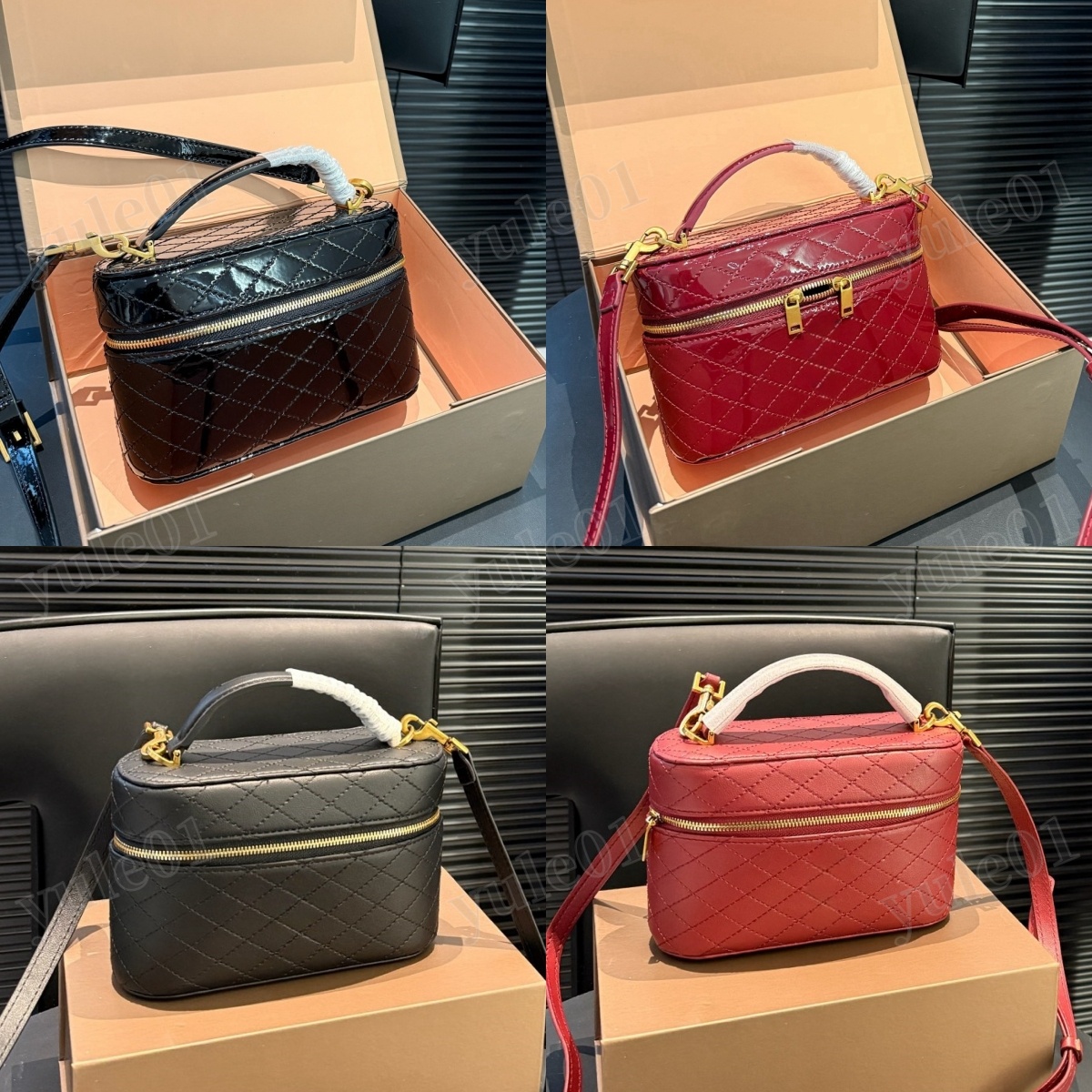 Luxury Cosmetic Bag with Shoulder Strap Crossbody Bag Designer Vanity Bag High Quality Leather Shoulder Bag Vanity Case Womens Designer Makeup Bag Small Box