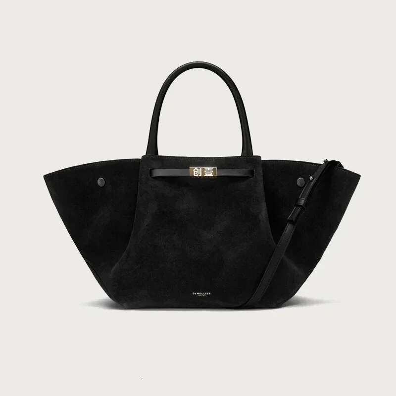 Shoulder Bag Chamois Suede Leather Large Capacity Brand Design Women s Solid High end Shopping Fashion Ladies Handbag