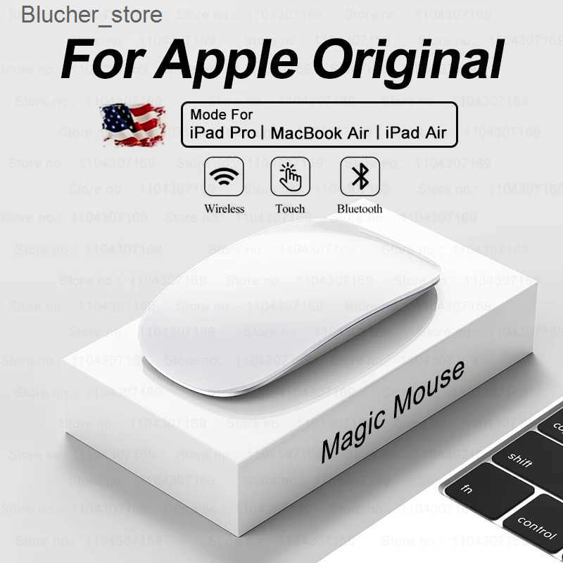 For Multi-Touch Surface Magic Mouse For Macbook Pro Air Mini Laptop Tablet PC iPad Bluetooth 5.0 Wireless Mouse z250510