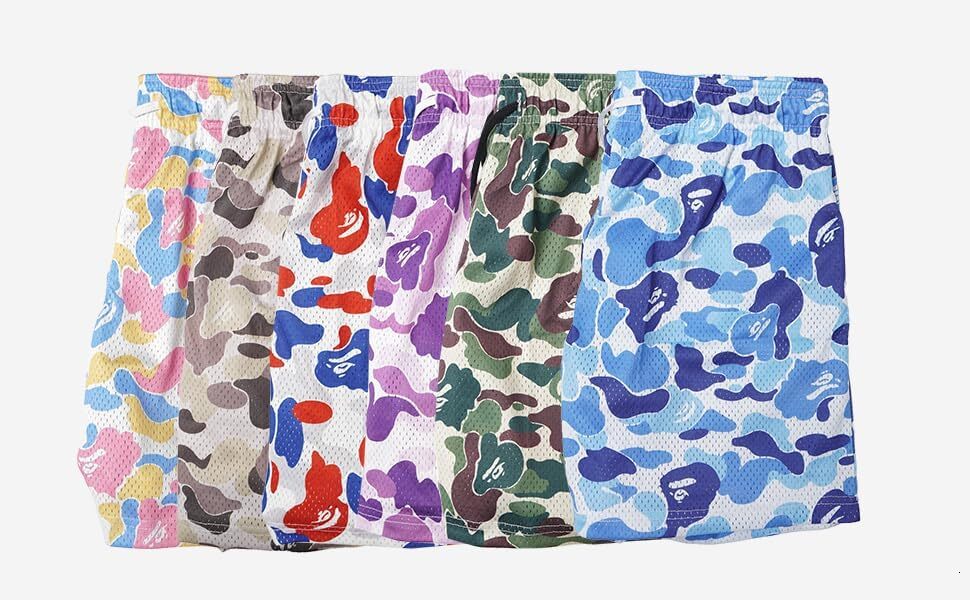 Men's Graphic Print Shorts Mesh Basketball Athletic Workout Gym Shorts Fashion patterns