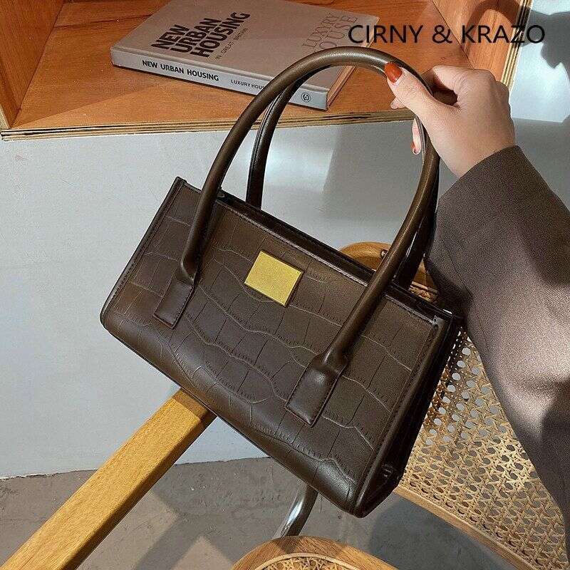 Fashion Women's Large Capacity 2025 New Trendy Versatile High end Western Style Single Shoulder Underarm Small Square Bag