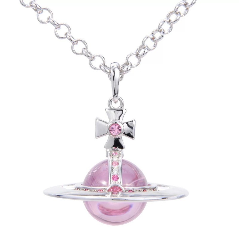 Designer Necklaces for Women, Elegant Long Sweater Chain with Saturn Pendant, Luxury Banquet Style Necklace for Women, Fashionable Magnetic Clasp Necklace