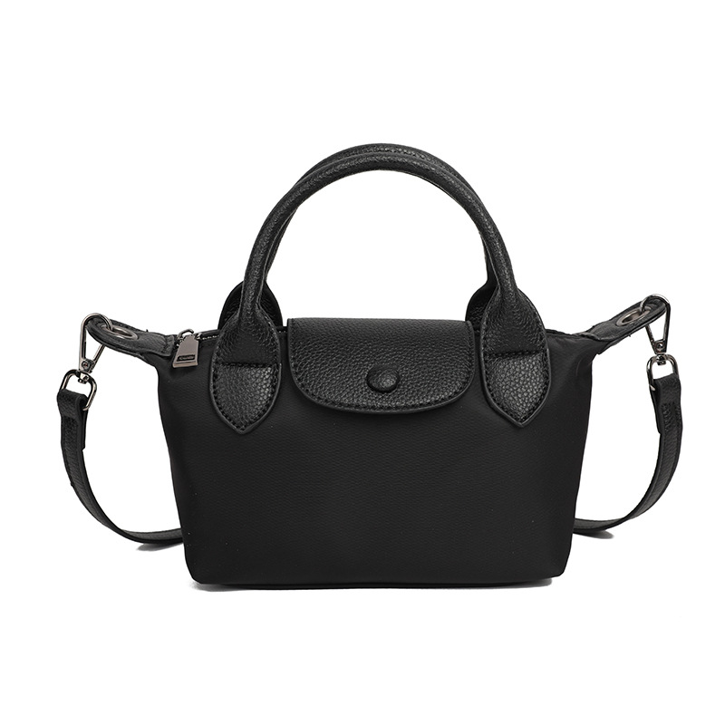 hot tote bag 2025 new Canvas checkered bag genuine leather handbag single - shoulder and cross - body bag high - end women's bag fashionable dump