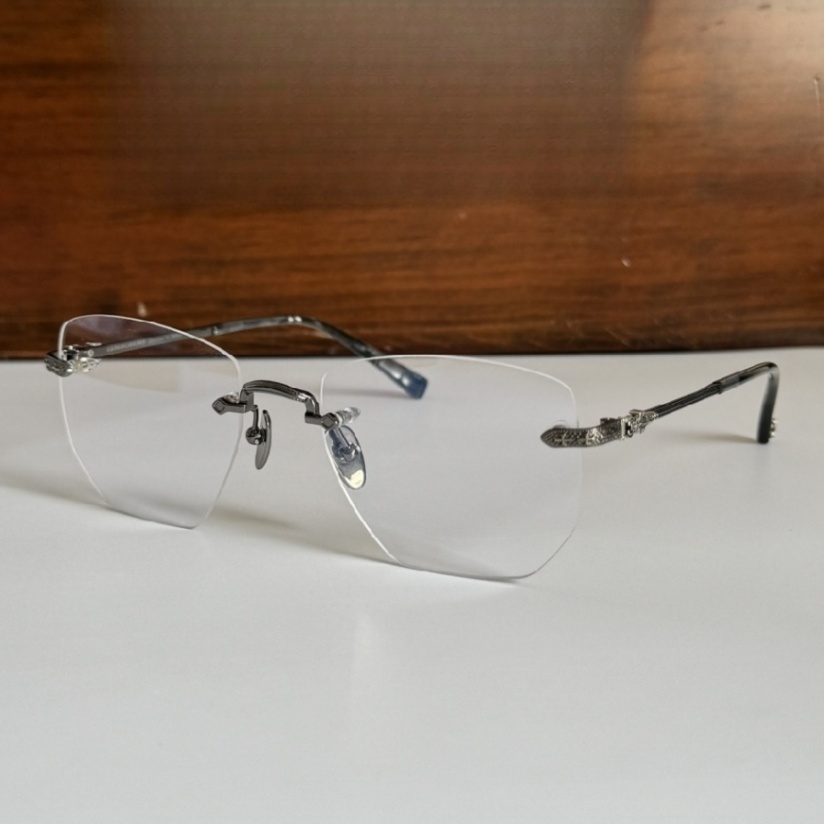 High Quality Men optical glasses Classic Luxury Designer Women eyeglass Titanium Punk Business Design Prescription Spectacle Frames with box 8086 SIZE