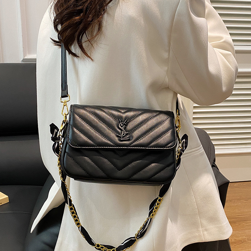 Hot New Korean - Style Women's Luxury Small Bag Designer Grid Chain Shoulder / Crossbody Bag Versatile Fashion Free shipping