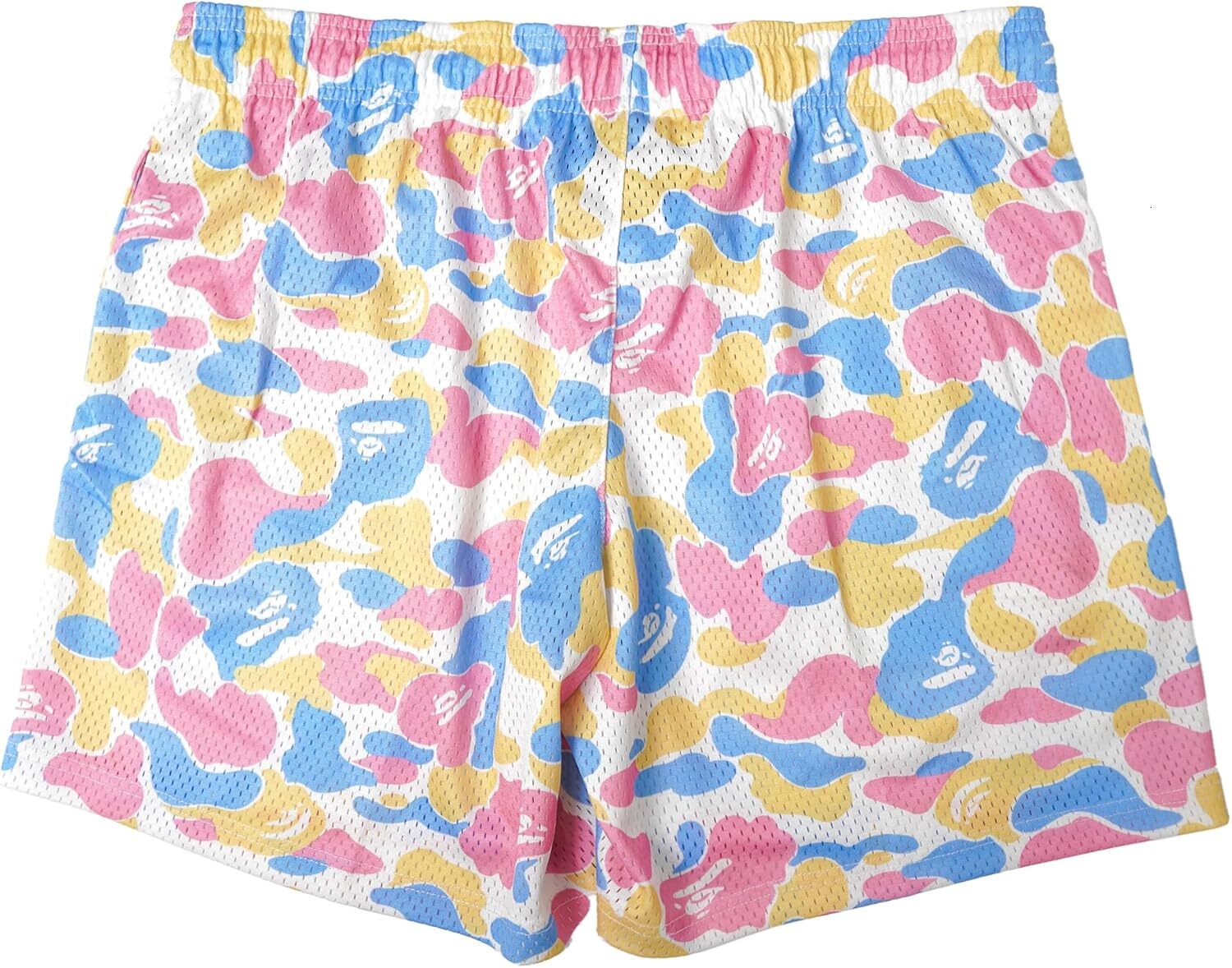 Men's Graphic Print Shorts Mesh Basketball Athletic Workout Gym Shorts Fashion patterns