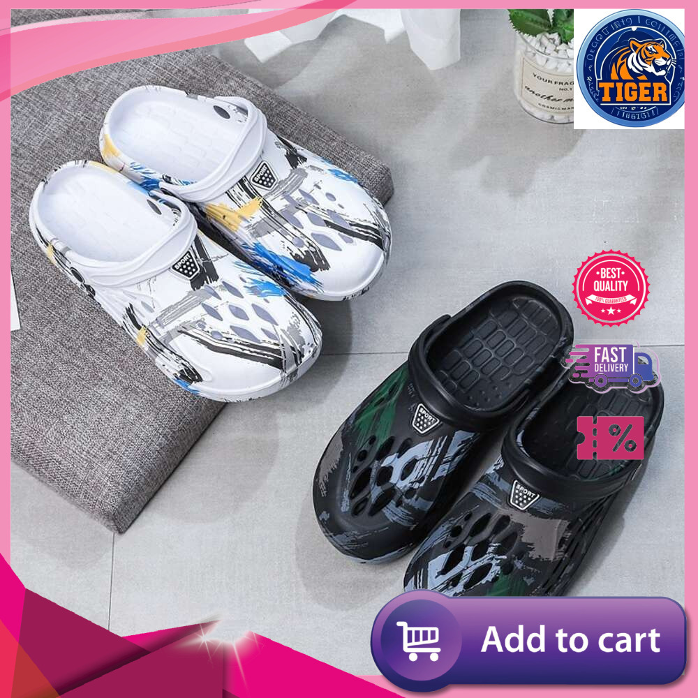 Ddmysheep Ddmysheep Men S Sandals Beach Shoes Casual Outdoor Slippers Personalized Graffiti Style Light Weight New Summer Plus Size