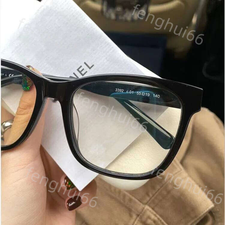 950E Sunglasses Chan Designer Womens Reading Glasses With Box Fashion Letters Mens Anti Blue Light Square Frame Eyeglasses Clear Lenses 451