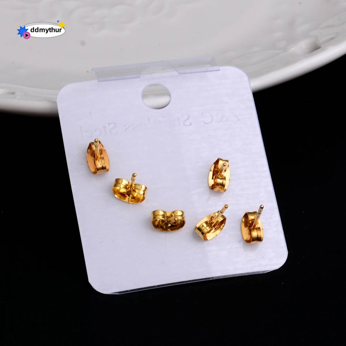 Stainless Steel Small Cute Butterfly Star Moon Heart Stud Earrings Set Punk Piercing Earing Women's Minimalist Jewelry ddmythur