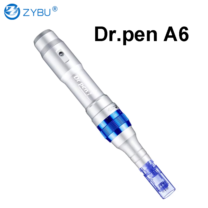 Dr.pen Ultima A6 Microneedling Pen Professional Electric Derma Auto Pen with 2Pcs 12pin Needle Cartridges for Skin Care Dermapen Mesotherapy MTS Rejuv