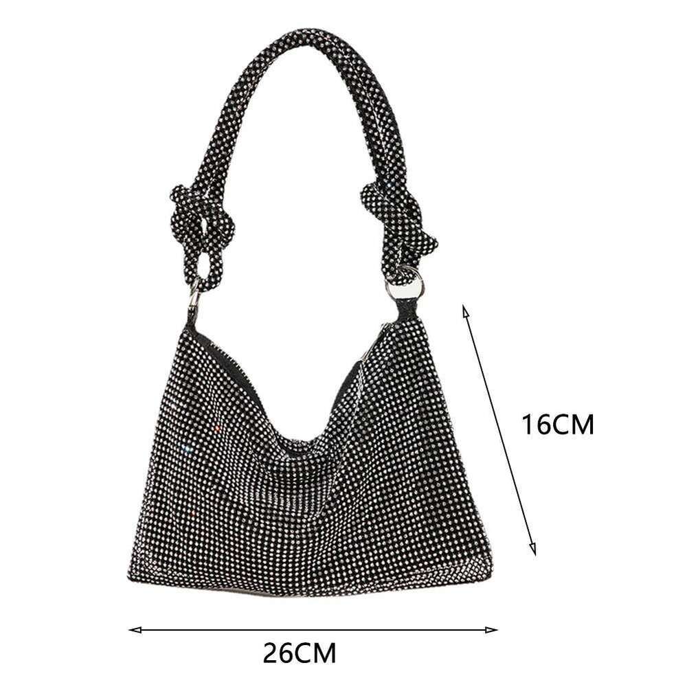 Dinner Bag Women Shiny Rhinestone Dinner Bag New Party Wedding Purses Full Dia Ladies Handbag Sparkly Evening Bags KQ