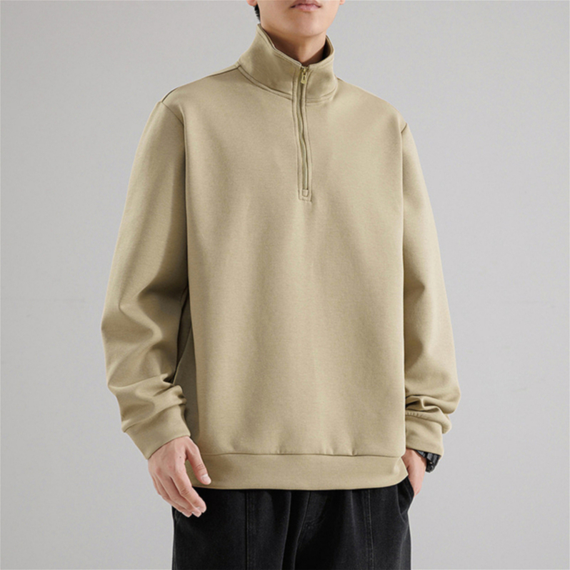 088 Men Long-sleeved T-shirt Round Neck Long-sleeved Casual Sweatshirt