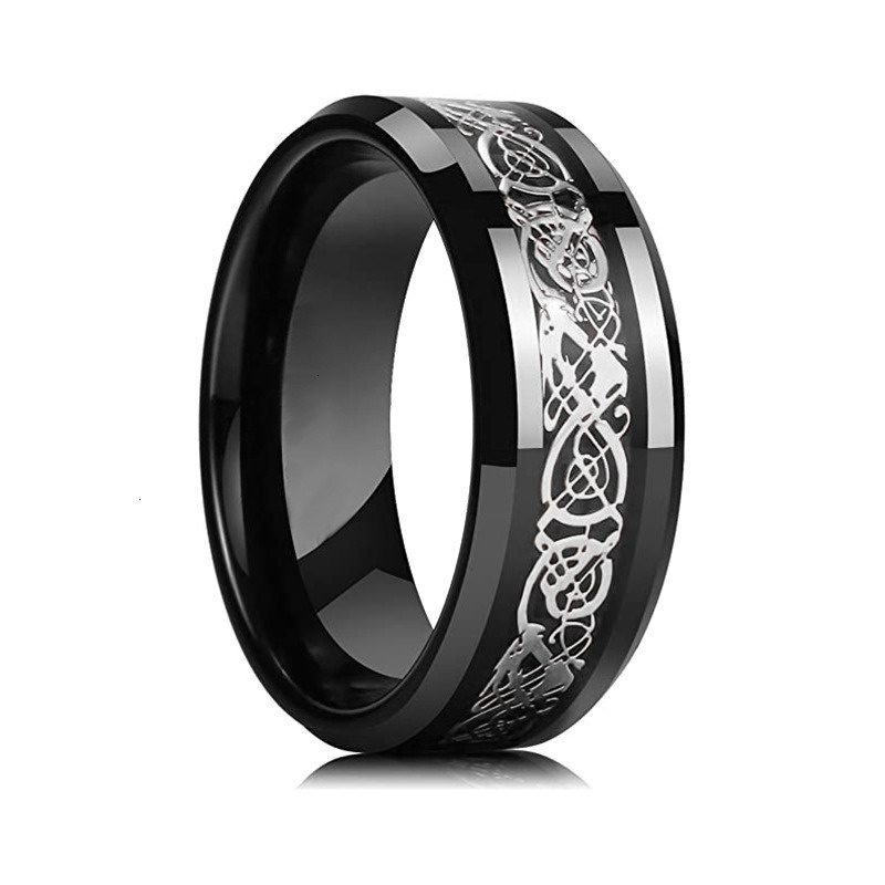 Xinghe Titanium Steel Dragon Pattern Couple Fashion Men's Accessories Ring