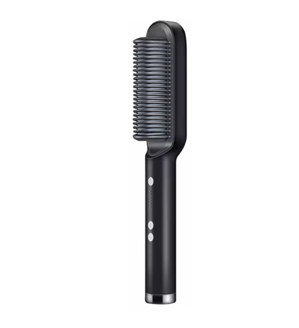 Straightener Brush Negative Ion Curler with 5Temp Straight Hair Comb Anti-Scald Fast Heating Curling Iron Stying Tool F628-25