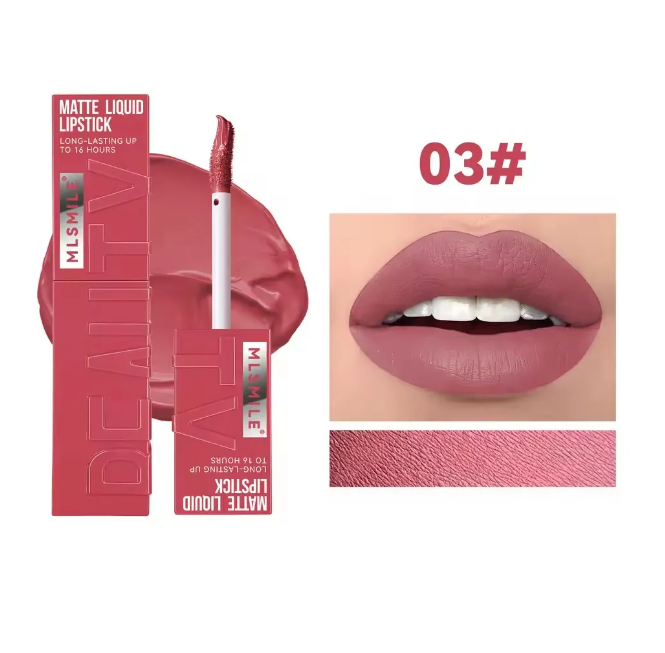 6 Colors Nude Matte Lip Gloss Waterproof Lasting Lipstick Not Fading Sexy Nude Red Pink Velvet Liquid Lipsticks Makeup