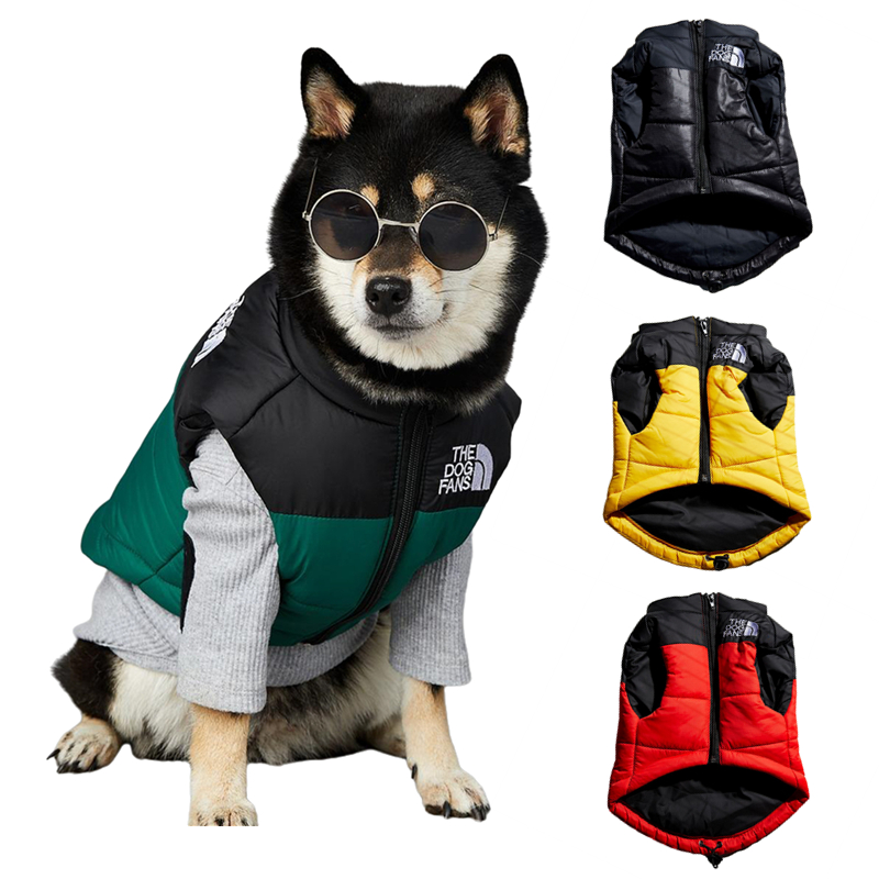 THE DOG FANS Dog Coat Waterproof Winter Warm Jacket Puppy Vest Outdoor Pet Windproof Apparel Dog Clothes for Cold Weather Small Medium Large Dogs XXL 