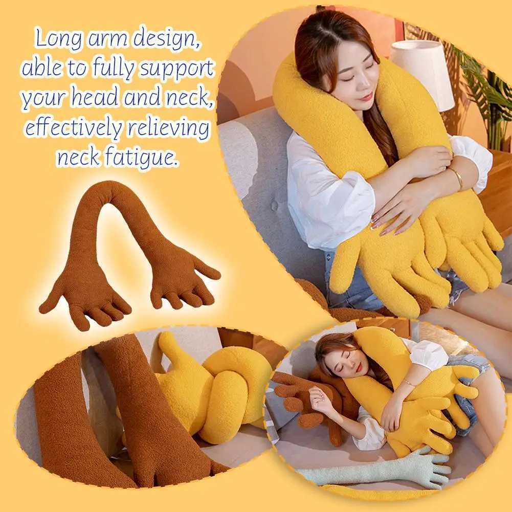 New Creative Hand Shaped Plush Pillow Soft Long Arm Sofa Palm Home Throwing Office Pillow Fun Napping Stuffed Toy Pillow Color D P2Q8 M250510