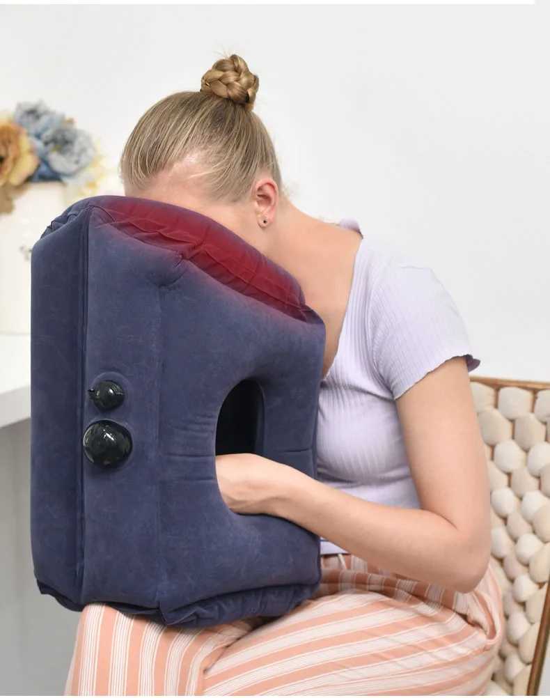 Floating Sleep Pillow Inflatable Pillow Waist Pad Travel Overseas Portable Long Distance Airplane Lunch Rest Pillow M250510
