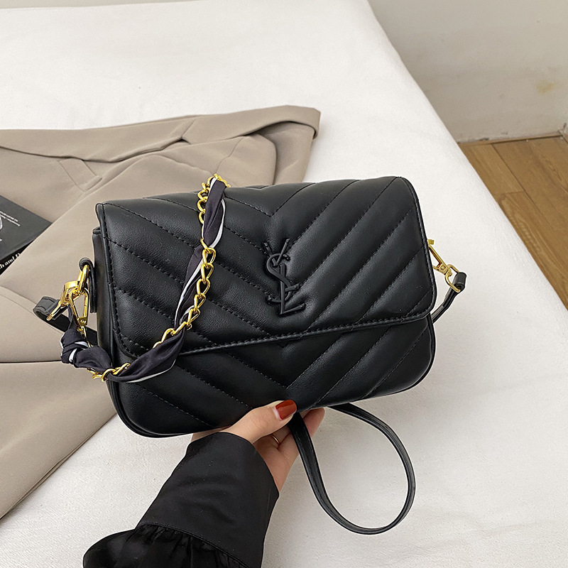 Hot New Korean - Style Women's Luxury Small Bag Designer Grid Chain Shoulder / Crossbody Bag Versatile Fashion Free shipping