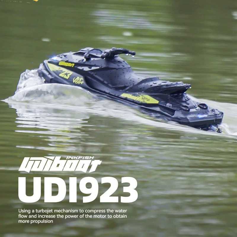 New Udi923 Brushless Remote Control Fast Boat One Click Capsizing Self Rescue Childrens Electric Remote Control Boat Motorboat X250509