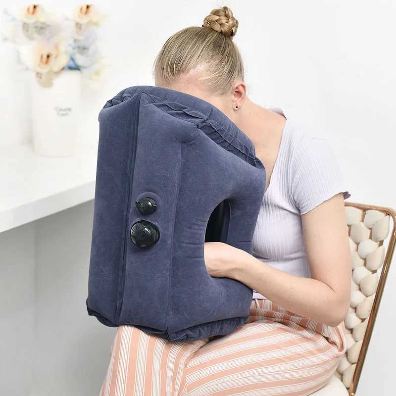 Floating Sleep Pillow Inflatable Pillow Waist Pad Travel Overseas Portable Long Distance Airplane Lunch Rest Pillow M250510