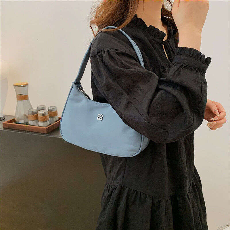 Oxford Spinning Underarm Fashion Solid Color Zipper Women's Bag 18-25 Year Old Youth Trendy Versatile
