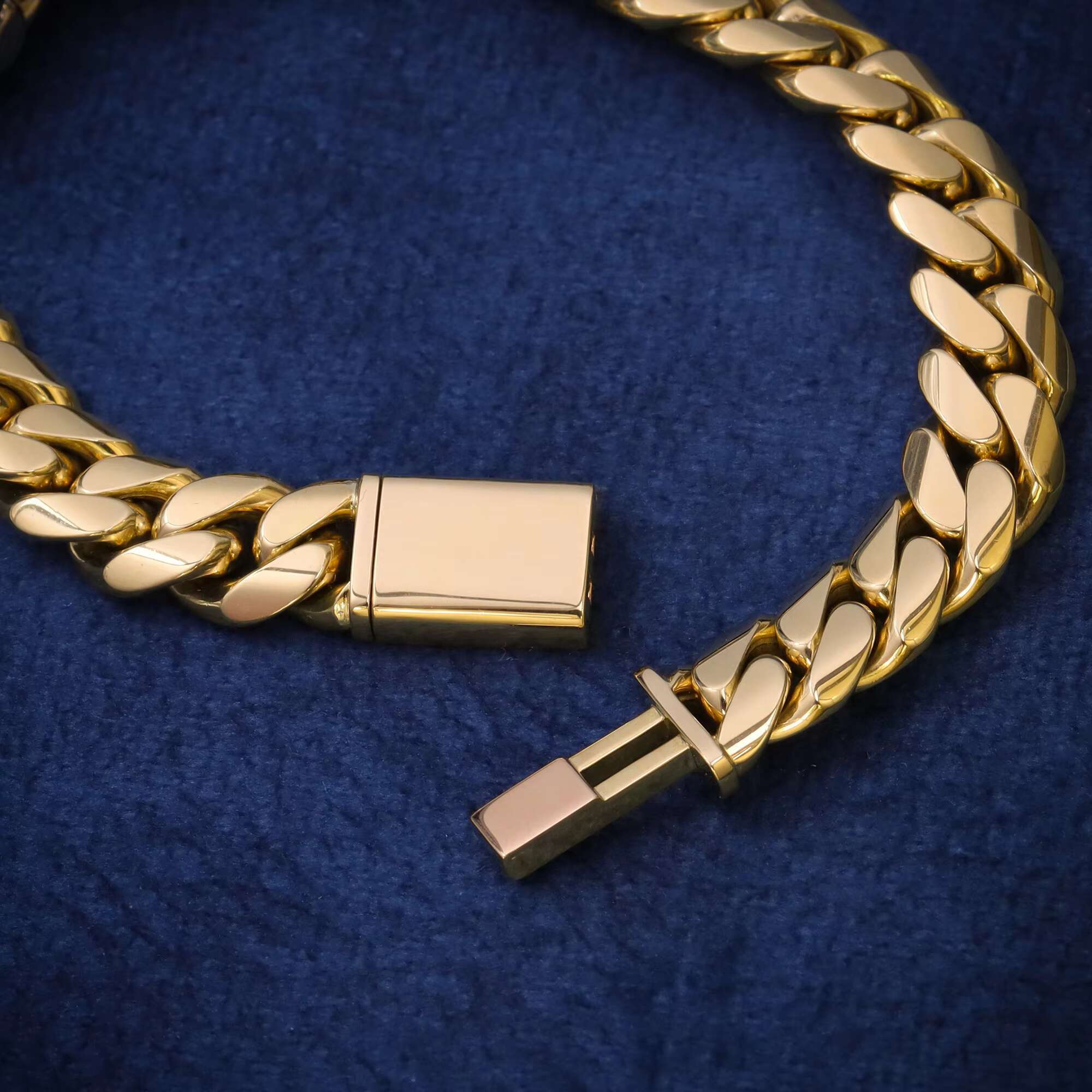 Customized Iced Out Jewelry Gold and Silver Plating Moissanite Hip Hop Silver Moissanite Cuban Link Bracelet Cuban Chain