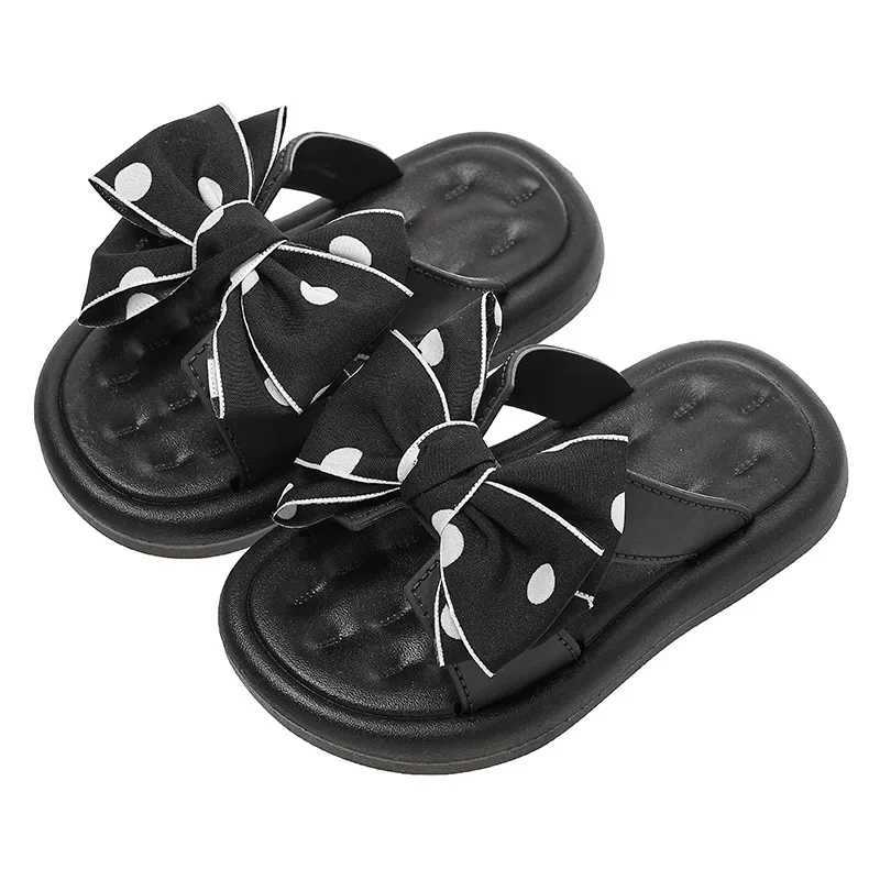 Summer Childrens Slippers Girls Princess Bow Non-slip Soft Sole Slippers Z250510-1