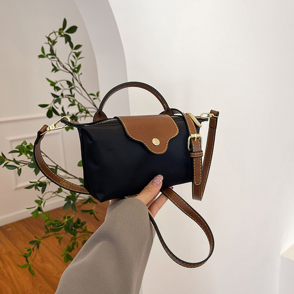 Women's 2025 Designer Elegant Nylon Handbag Retro Print Luxury Small Square Shoulder / Crossbody Bag