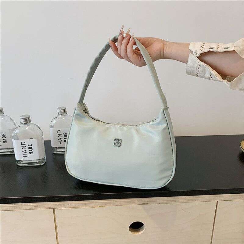 Oxford Spinning Underarm Fashion Solid Color Zipper Women's Bag 18-25 Year Old Youth Trendy Versatile