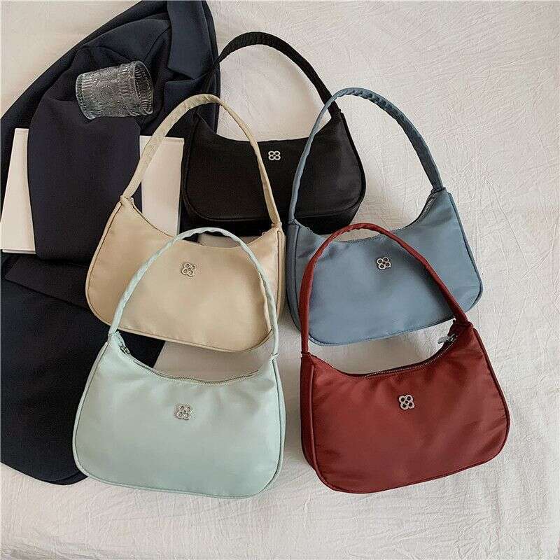 Oxford Spinning Underarm Fashion Solid Color Zipper Women's Bag 18-25 Year Old Youth Trendy Versatile