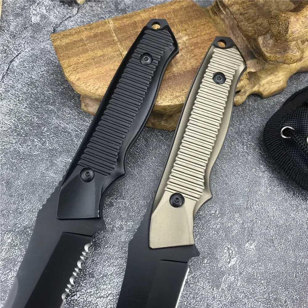 BM 140 BK Fixed Blade 154CM Blade Aluminum Handle Tactical Hunting Full Tang Cutting Camping EDC Utility Survival KnivesXJ250510