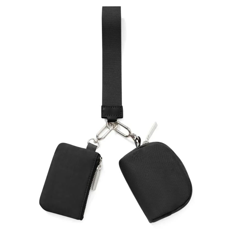 TOP 20 Colours Black GOLd Yohain Bag Dual Pouch Mini Zip Around Wristlet Portable Keychain Wallet Coin Purse Pocket Bag Coin Card butler Key Mini Bags