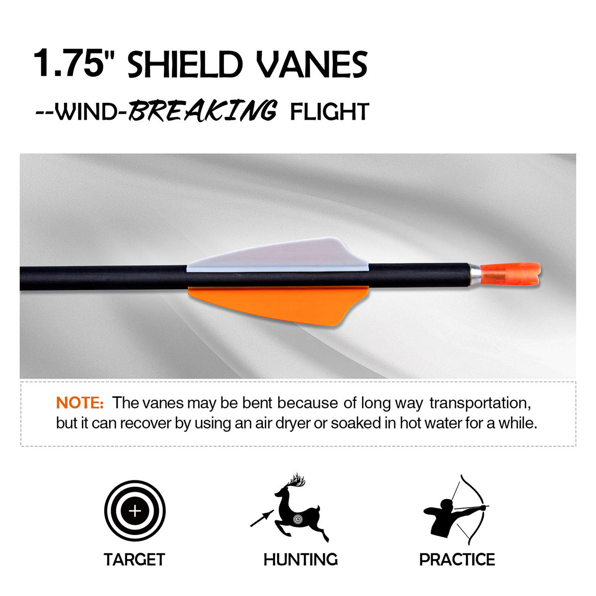 Archery Arrows without Arrow Tips Spine350-1500 31inch 4.2mm Hunting Arrows Carbon Targeting Arrows for Recurve Bow & Compound Bow Practice Arrows 12P