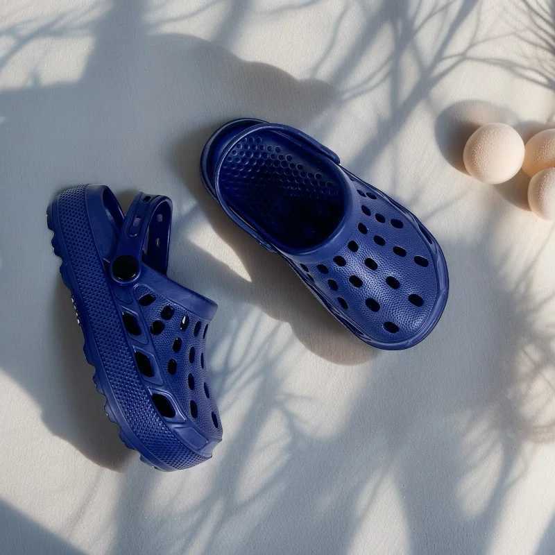 Able Kids Beach Shoes Lightweight Breathable Children Sandals Outdoor Learning Shoes Fashionable Simple EVA Clog Footwear Z250510-1
